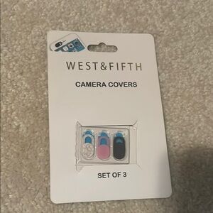 Colorful Camera Covers for Cell Phones in Blue and Pink